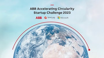 The ∞ ABB Circularity Startup Challenge ∞ with Microsoft and SynerLeap starts!