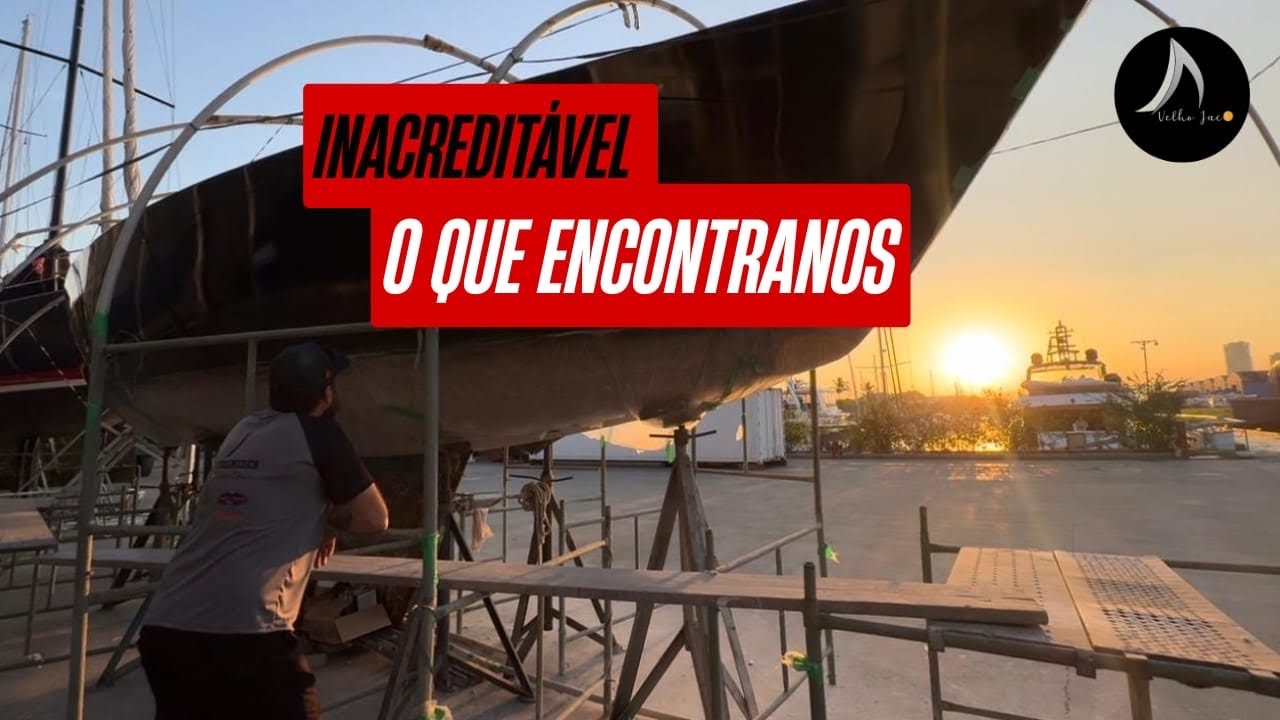 ⁣Por onde está entrando água salgado no barco?