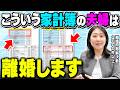 離婚する夫婦の家計簿の特徴