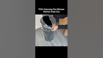 Unboxing The Sensor Trash Can In Black #home #kitchentrashcan #wastebin