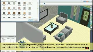 Peindre les murs et changer le style de plancher avec DreamPlan