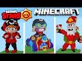 ВСЕ ГЕРОИ БРАВЛ СТАРС В МАЙНКРАФТ часть 2 - Brawl Stars