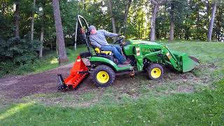 John Deere 1025r- Landpride soil pulverizer SP 2060 / #84