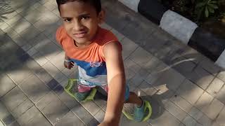 Gabriel waveboard practice at st Thomas garden 66