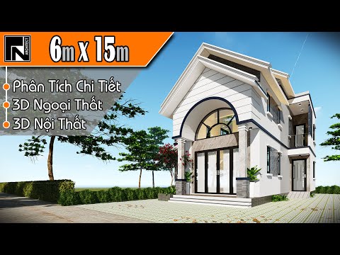 Video TNA122 - Mẫu nhà cấp 4 gác lửng đẹp mái thái 6x15m với... - youtube