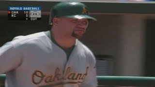 Oak Jaha Powers A Grand Slam To Left Field