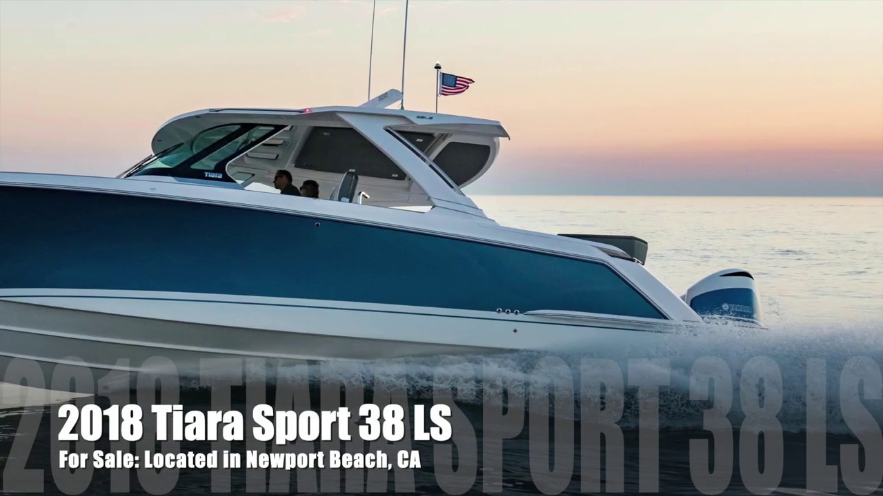 New to the market a 2018 Tiara Sport 38 LS powered by 3-350F Yamaha outboards By: Ian Van Tuyl