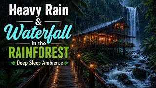 Heavy Rain in the Jungle 🌧️ | Relaxing Rain Sounds for Deep Sleep🌧🌧||