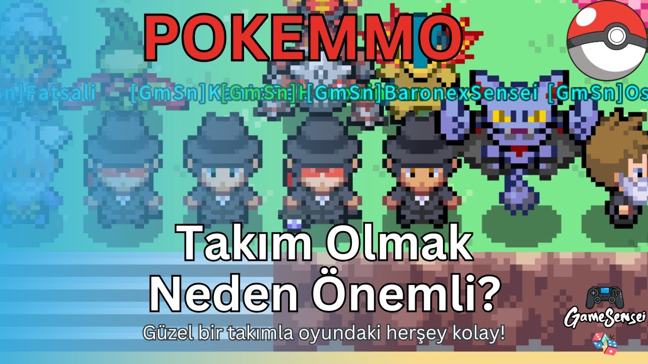PokeMMO Takım Olmak Neden Önemli? Ateş Gibi Takımla Raide Gittik! Pokemon Türkçe Rehber
