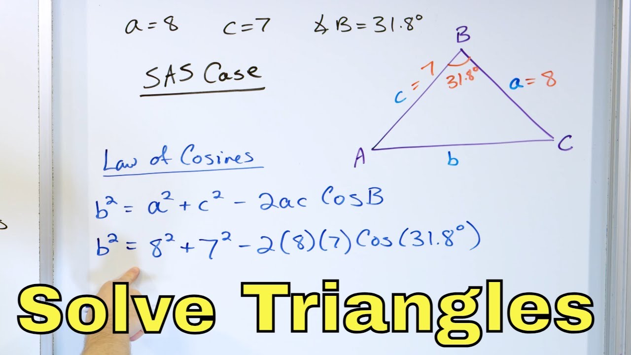 solving-triangles-w-law-of-sines-cosines-2-20-10-youtube