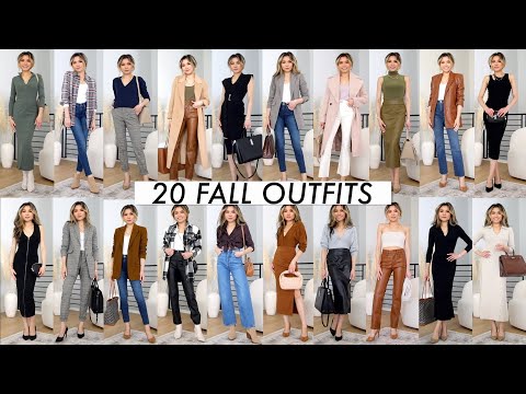 20 FALL OUTFITS 🍂 NSALE LOOKBOOK 2022, early fall work outfit ideas 2022