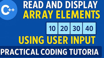 💎Single Dimensional Array Practical Exercise 2| Write C++ Program to Accept & Display Array Elements