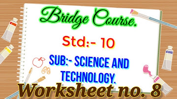 Bridge Course Class 10th Science Day 8 || Bridge Course Class 10th Science 1 || Setu Abhyas