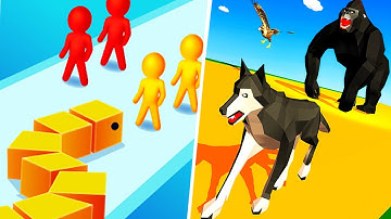 Color Snake Crusher | Epic Animal Hop & Smash Run 3D - Gameplay Walkthrough Max Levels (Part 1)