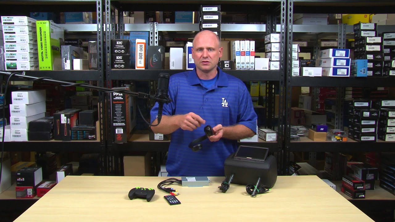 Audiovox HR7012 Factory Match DVD Headrest Monitors Overview YouTube