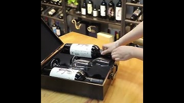 Wooden wine box. ( #giftbox #box #marketing #brand ) 2023.3.22