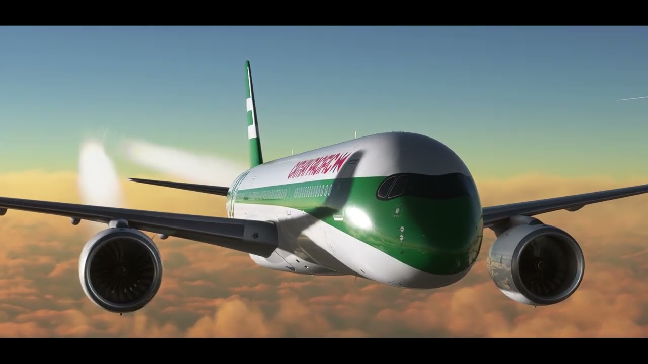 Cathay Pacific A350 900 London Heathrow to Hongkong