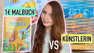 Künstlerin vs 1€ Malbuch von Tedi || Foxy Draws screenshot 2