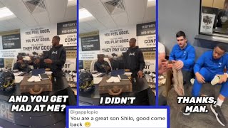 Deion Sanders son Shilo Sanders engages in hilarious arguments while surprising him with a gift 😂