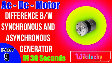 Difference Between Synchronous and Asynchronous Generator | AC-DC Motors Interview Questions