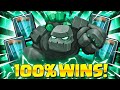 THIS IS LIKE CHEATING!! ZERO SKILL GOLEM DECK IN CLASH ROYALE!!