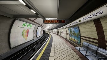 Journey on Bakerloo Line 1972 stock from Edgware Road to Marylebone in TSW2