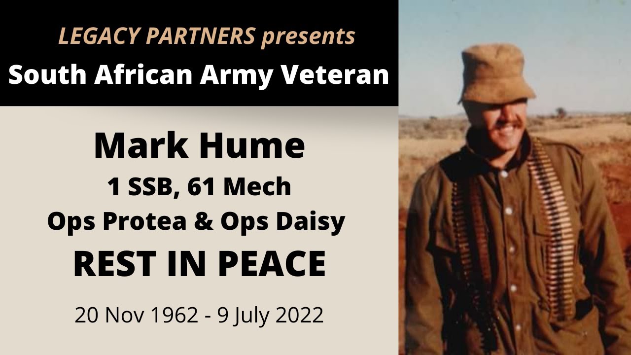 Legacy Conversations - SADF Mark Hume - Memorial Episode