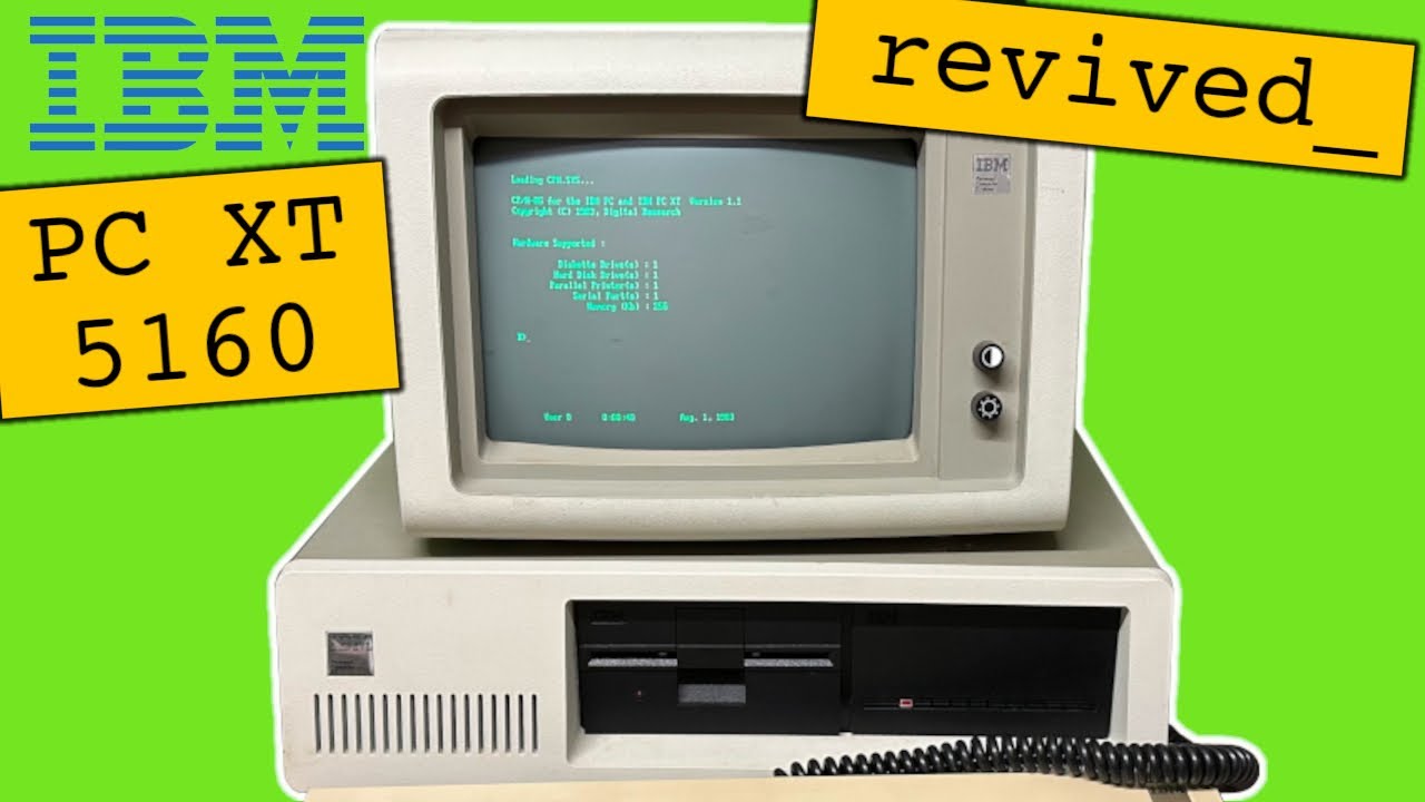 Capacitor Plague again!? Reviving a dead IBM XT 5160 - YouTube