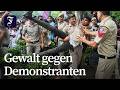 Gewalt bei Protest der indischen „Kakerlaken-Bewegung“