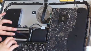 iMac 21.5 2012 A1418 HDD/SSD/メモリ交換修理やり方方法