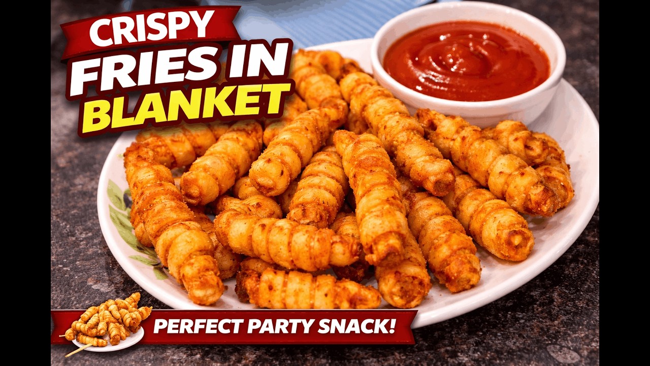 Fries in a Blanket | Crispy potato Snack Recipe at Home 🥔🧀
