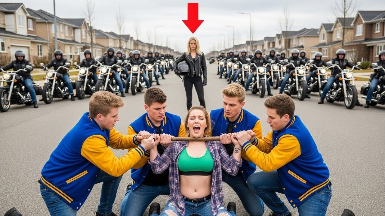 “You Hell Angels or What? — 99 Bikers Storm the Fair to Save Farm Girl Twins”