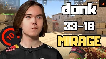 CS2 POV | donk Faceit Ranked (Mirage) - Voice Comms 33-18