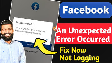 Facebook An unexpected error occurred 2023 | Unable to login Facebook Account