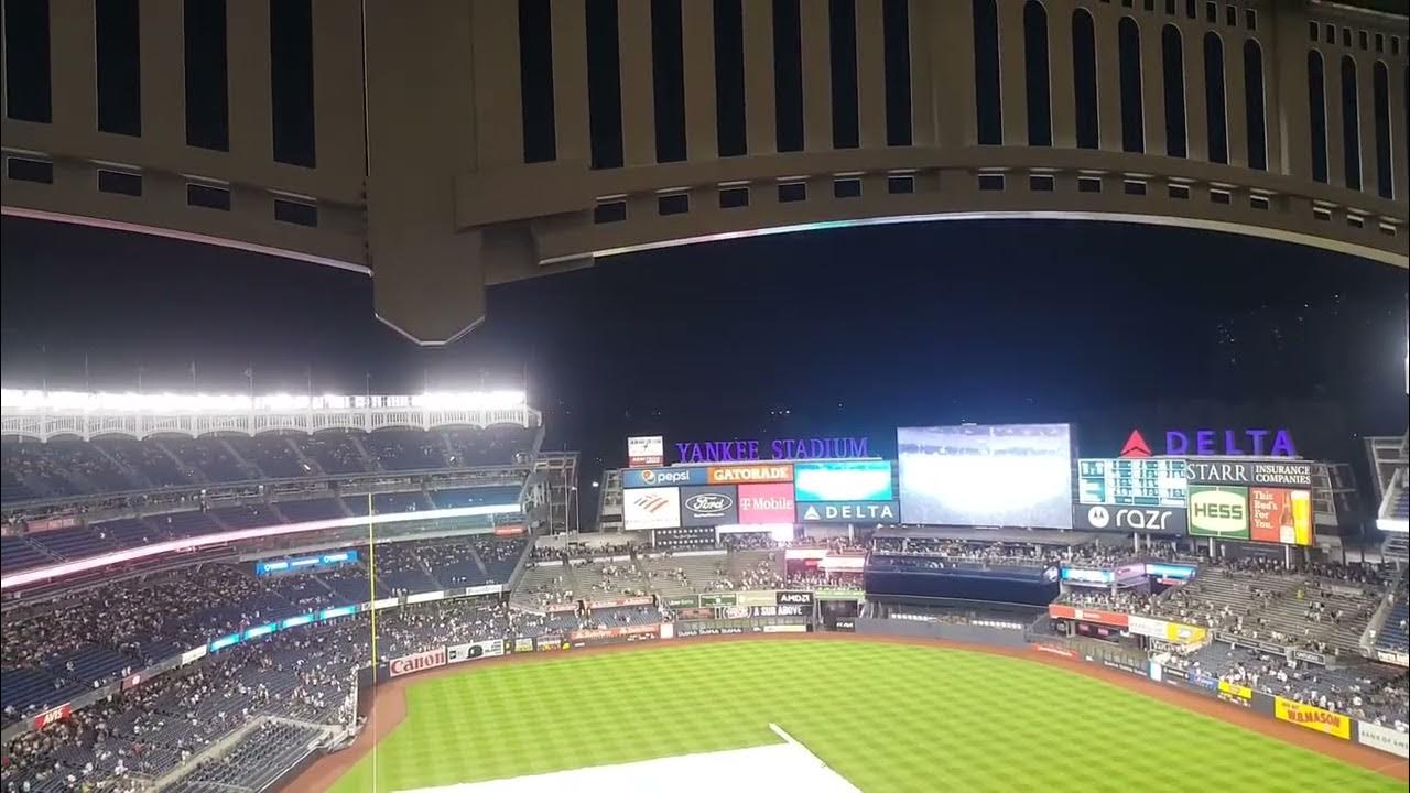 Lightning during rain delay at Yankee Stadium2021 Angles vs Yankees
