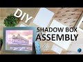 Diy kit shadow box    lighted paper art frame assembly  quick and easy