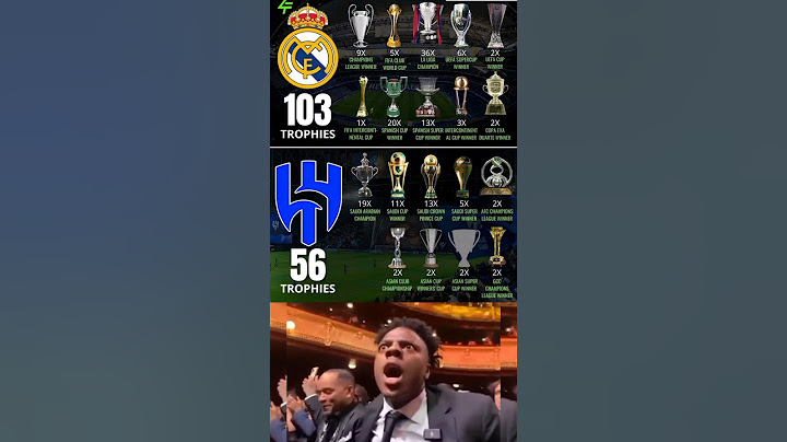 Al-Hilal has almost half the trophies of Real Madrid's collection 😅🏆,,,