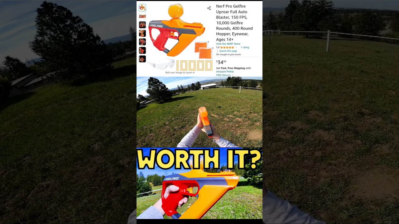 Nerf Pro Gelfire Uproar: Firing Demo