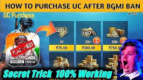 HOW TO PURCHASE UC IN BGMI AFTER BAN LATEST TRICK | 100% WORKING | 😔BGMI UNBAN KAB HOGA ??