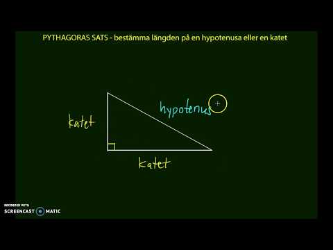 Video: Hur hittar man den motsatta sidan av en triangel med Pythagoras?