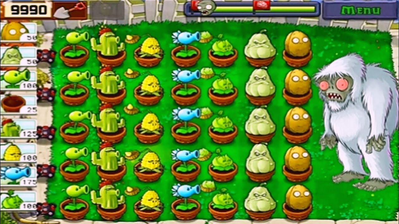 Plants vs Zombies Adventure Day LEVELS! (34) Gameplay in 1225