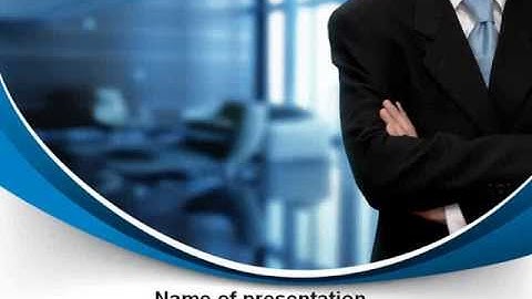 Business Style PowerPoint Template by PoweredTemplate.com