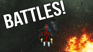 Space Engineers Ship BATTLE! | RWI ECLIPSE vs Shadows!