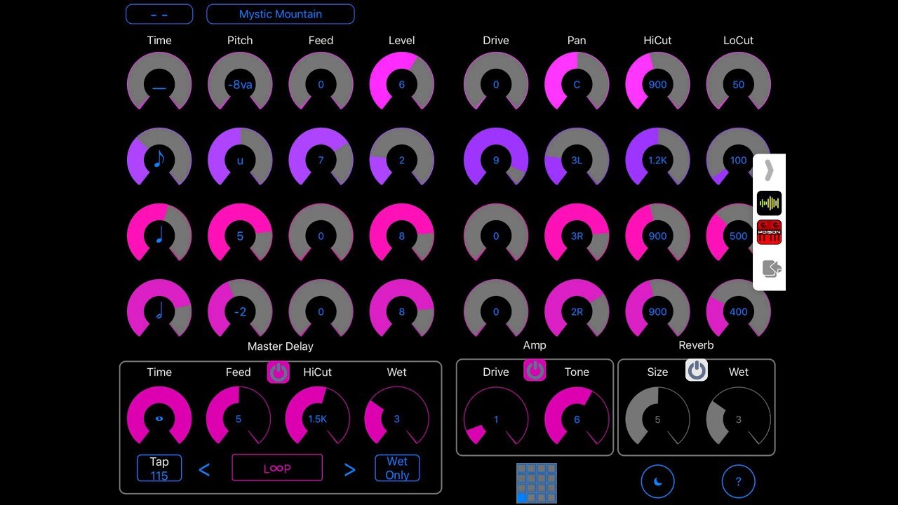 ECHO PITCH Pitch Shifting Delay Demo for the iPad YouTube