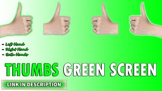 THUMBS HAND GREEN SCREEN ANIMATION NO COPYRIGHT