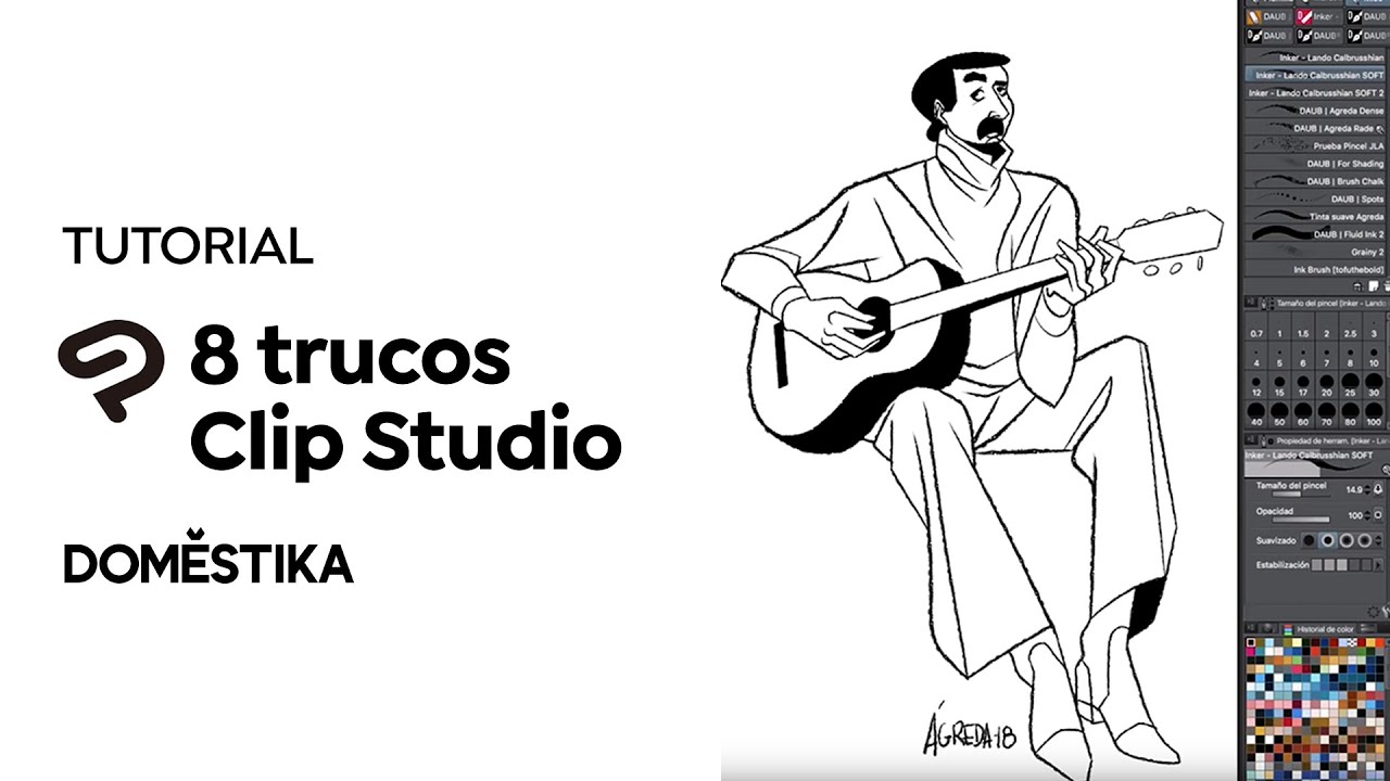 TUTORIAL Clip Studio Paint | 8 Básicos para Ilustrar | José Luis Ágreda | Domestika