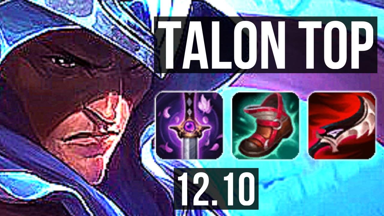 TALON vs YONE (TOP) | 11/1/5, Rank 6 Talon, 6 solo kills, 700+ games | EUW Challenger | 12.10