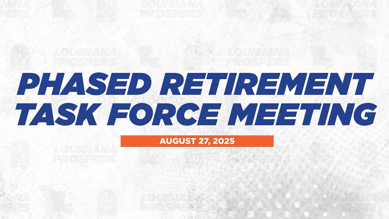 Phased Retirement Task Force Meeting (August 2025) - YouTube