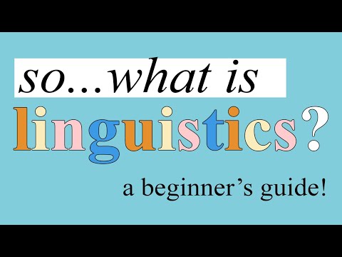 Video: What Are The Main Sections Of Linguistics