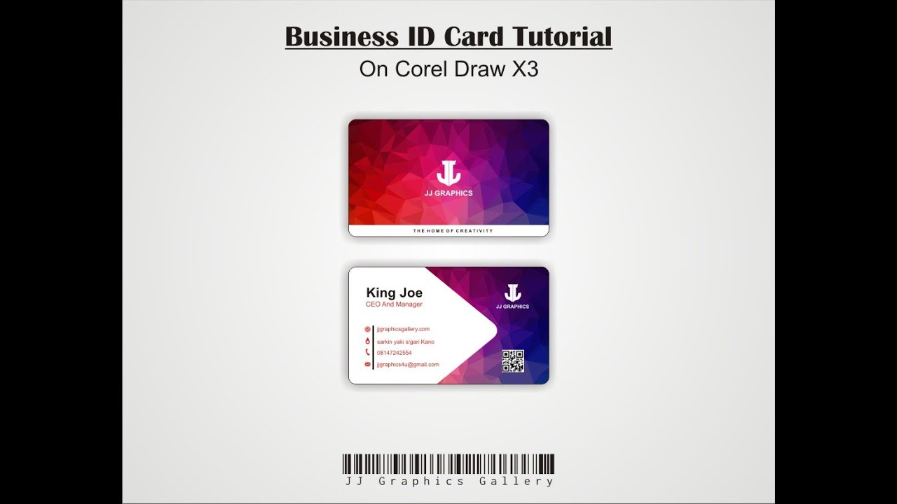 Business Card Tutorial On Corel Draw X3 - YouTube